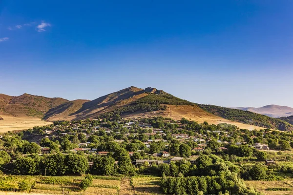 Tatev panorama landschap bergen Syunik Armenië oriëntatiepunt — Stockfoto