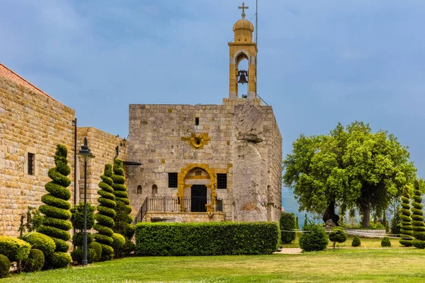 Johannes de Doper klooster Deir Al Kalaa Beit Mery ruïnes Beir — Stockfoto