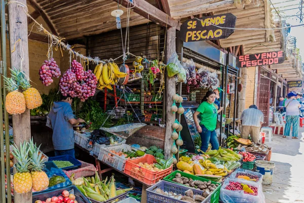 Mercado Campesino de Acuarela Los Santos Santander Colombia —  Fotos de Stock