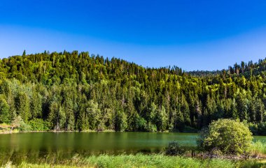 Kahisi Gölü Dabadzveli manzarası Samtskhe Javakheti Gürcistan Avrupa