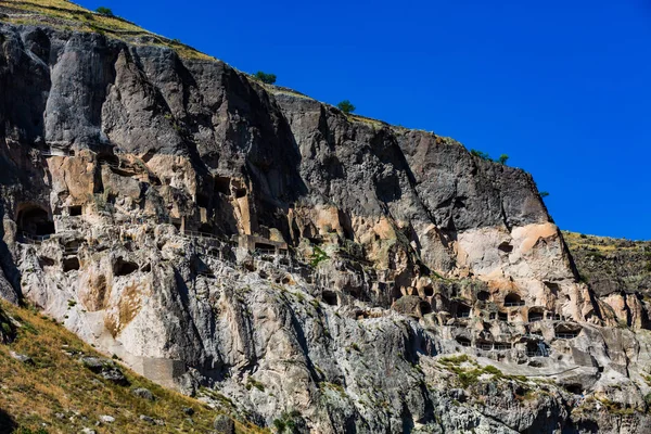 동굴 수도원 Vardzia Samtskhe Javakheti Georgia Europe landmark — 스톡 사진