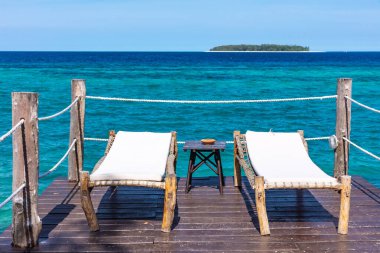 Hindistan 'ın deniz manzarası Unguja Zanzibar Adası Tanzanya Afrika