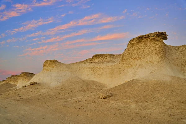 Ras Brouq resreve desert landscape Zekreet Qatar — Stock Photo, Image