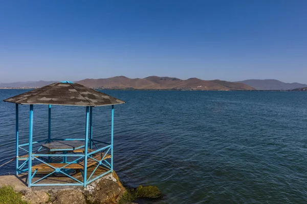 Lake Sevan panorama landscape Gegharkunik Armenia landmark — стокове фото