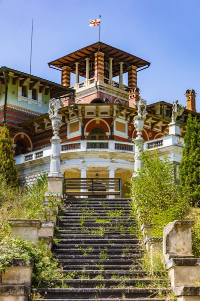 Romanov yazlık sarayı Borjomi Samtskhe Javakheti Gürcistan 'ın dönüm noktası Stok Fotoğraf