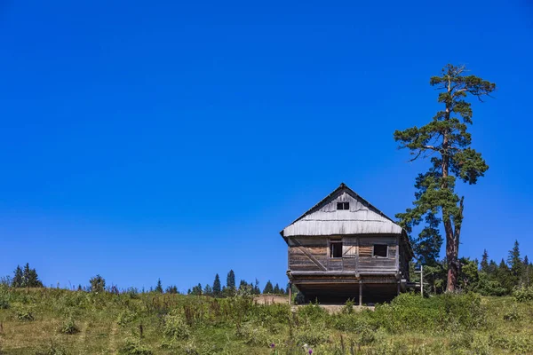 Traditional house Dabadzveli landscape Borjomi Samtskhe Javakheti Georgia Europe landmark — Stock Photo, Image