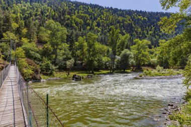 Koura Nehri Borjomi Samtskhe Javakheti Gürcistan 'ın dönüm noktası