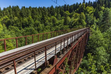 Eiffel Köprüsü Borjomi Samtskhe Javakheti Gürcistan 'ın tarihi simgesi