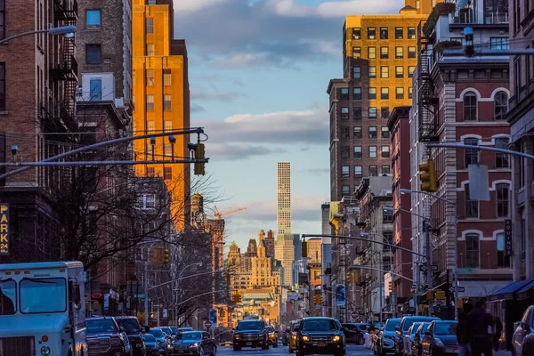 Tribeca straten Manhattan Bezienswaardigheden New York City Verenigde Staten — Stockfoto