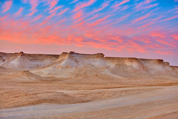 Ras Brouq resreve desert landscape Zekreet Qatar — Stock Photo, Image