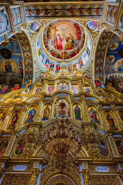 Pechersk Lavra Monasterio de las Cuevas techo Kiev Ucrania Monumento — Foto de Stock