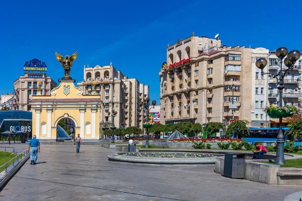 Plaza Maidan Kiev Ucrania Monumento —  Fotos de Stock