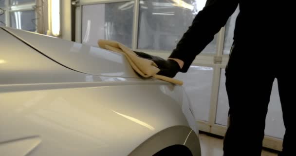 Drying Car Water Rags Air — Stock Video
