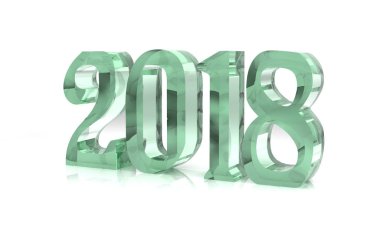 Yeni yıl 3 boyutlu resimler cam