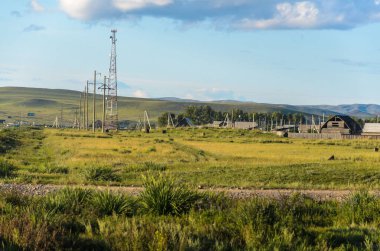 güneşli yaz peyzaj