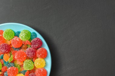 parlak renkli şeker