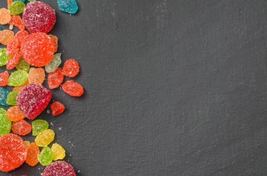 parlak renkli şeker