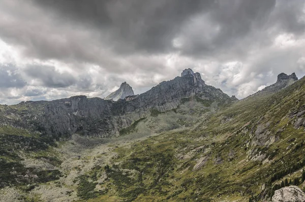 Daylight landscape, view on mountains and rocks