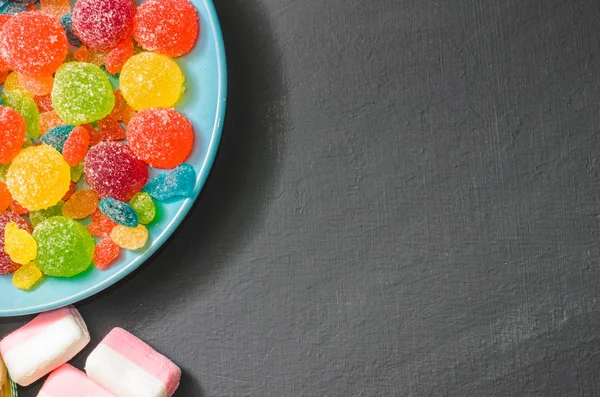 parlak renkli şeker