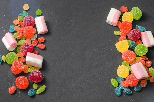 parlak renkli şeker