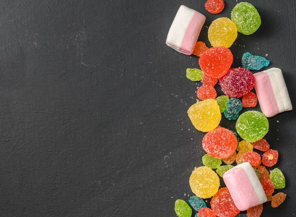 parlak renkli şeker