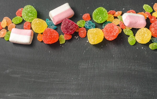 parlak renkli şeker