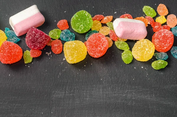 parlak renkli şeker