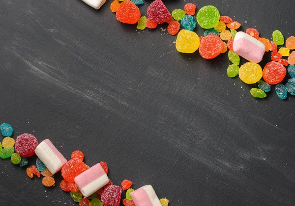 parlak renkli şeker