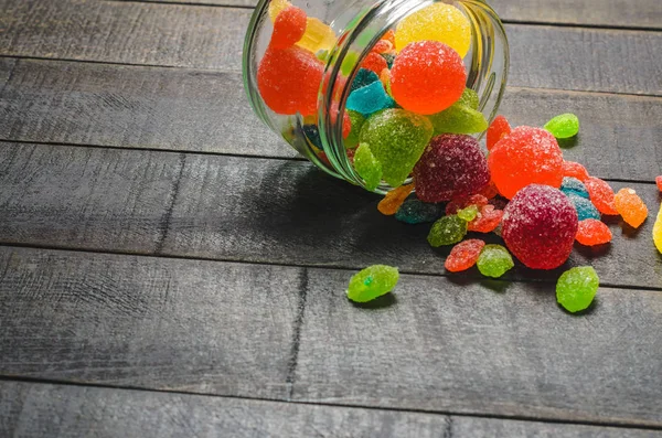 parlak renkli şeker