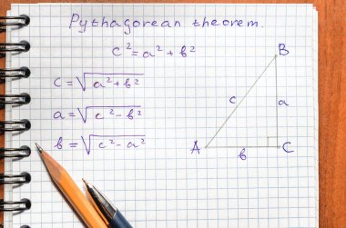 Sayfa formüller ve Pisagor teoremi ile yakından