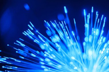 Fiber optik ışıklar soyut arkaplan.
