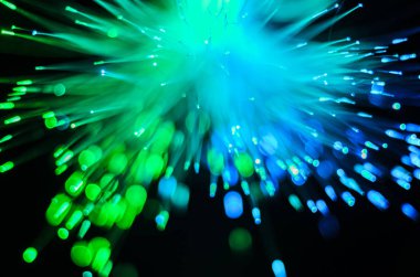Fiber optik ışıklar soyut arkaplan.