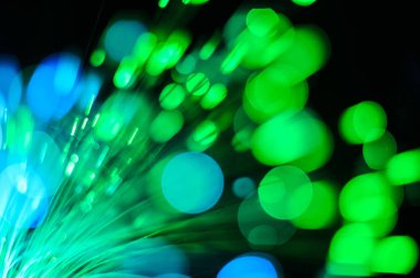 Fiber optik ışıklar soyut arkaplan.