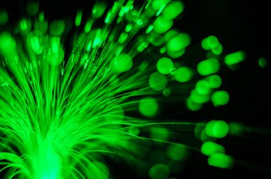 Fiber optik ışıklar soyut arkaplan.