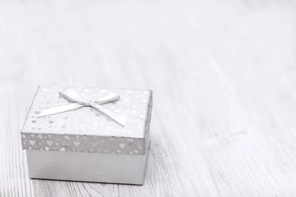 圣诞节白色礼品盒 — 图库照片
