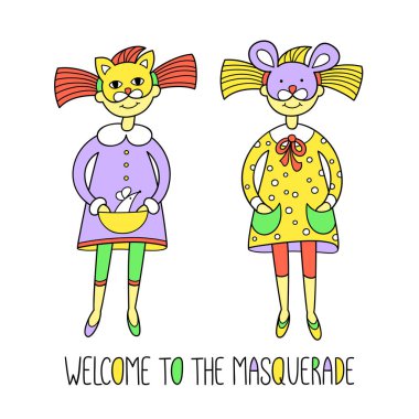 Çocuklar karnaval elbiseler