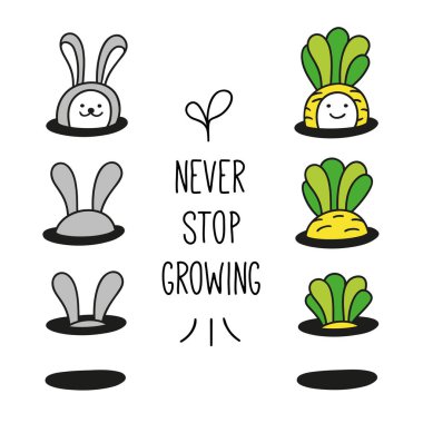 Bunny tavşan ve bebek havuç