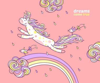  küçük midilli gökkuşağının üzerinde atlama