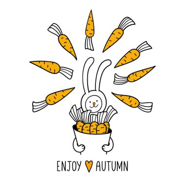 Sonbahar tebrik kartı keyfini çıkarın.