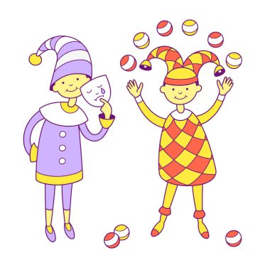 Çocuklar karnaval elbiseler