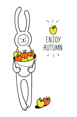 Sonbahar tebrik kartı keyfini çıkarın.