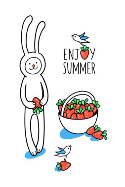 Yaz tebrik kartı keyfini çıkarın.