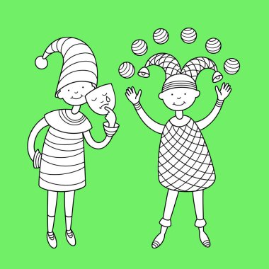 Çocuklar karnaval elbiseler