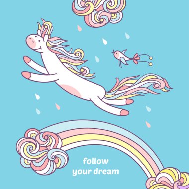  küçük midilli gökkuşağının üzerinde atlama