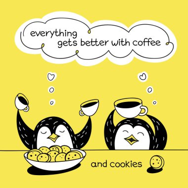 Her şeyi ile kahve daha iyi olur.