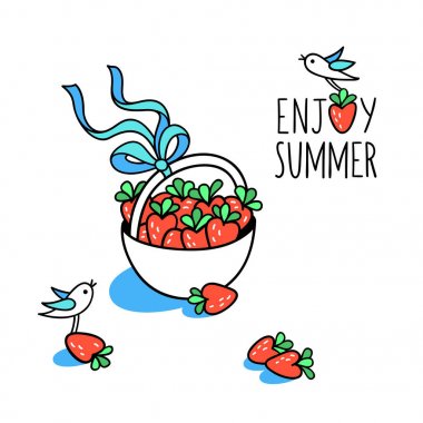 Yaz tebrik kartı keyfini çıkarın.