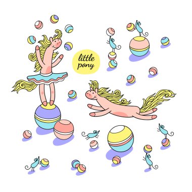 Tutu etekle tatlı pembe midilli 