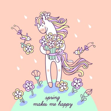 Bahar beni mutlu ediyor.