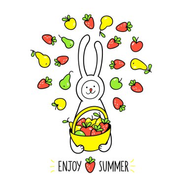 Yaz tebrik kartı keyfini çıkarın.