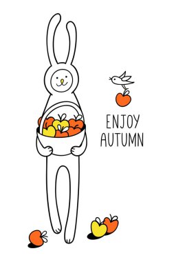 Sonbahar tebrik kartı keyfini çıkarın.